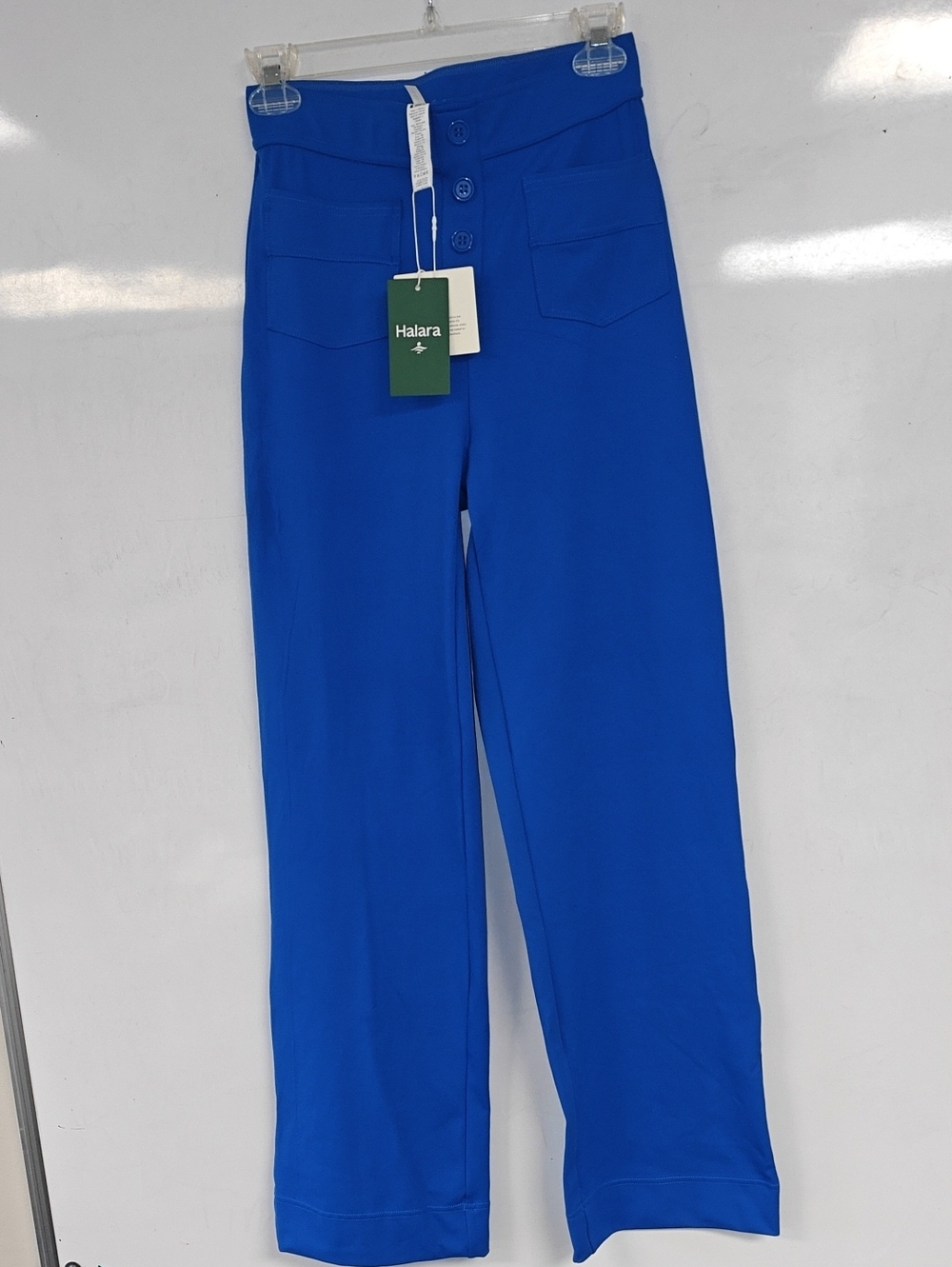 HALARA Wide Leg High-Rise Pants in Bright Blue